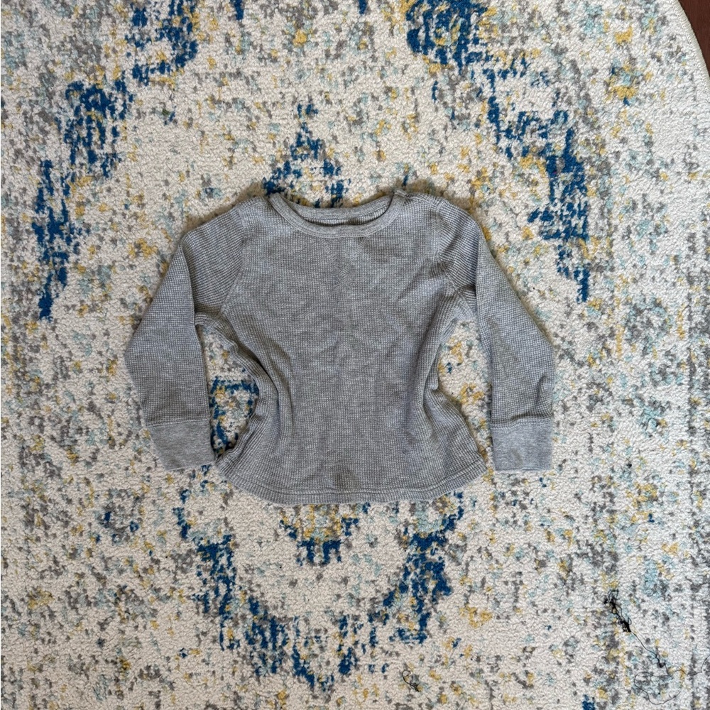 Waffle knit baby tee quarter sleeve top!